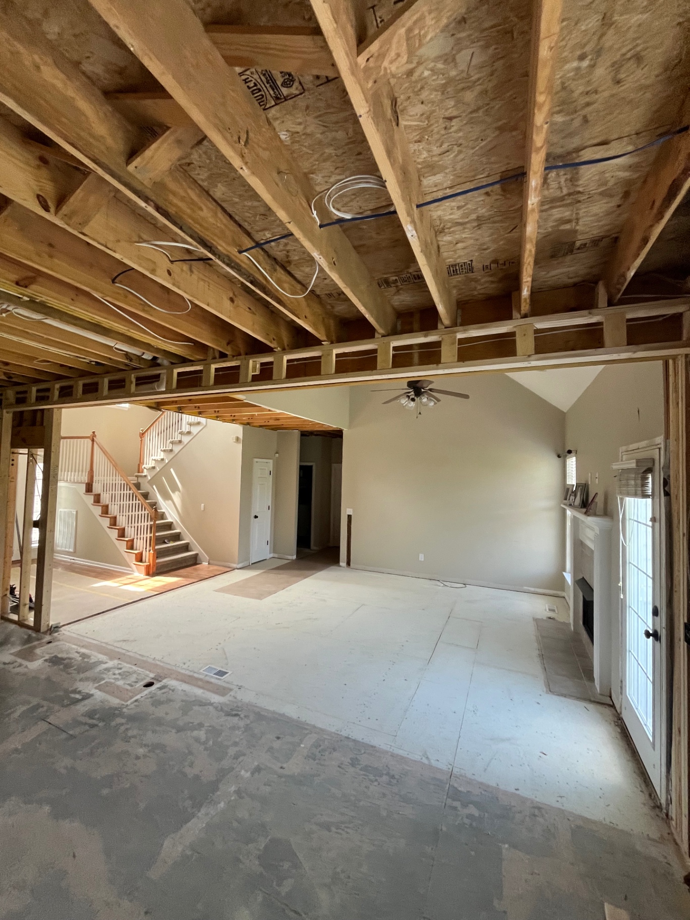 Load-bearing beam & floor framing